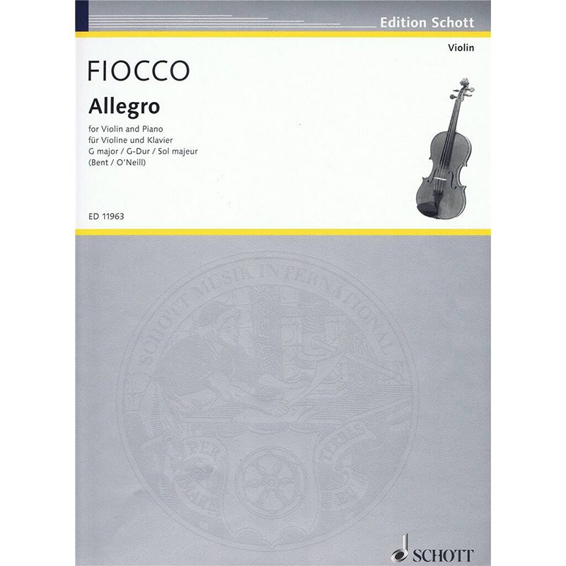 Fiocco - Alllegro - Violin + Piano