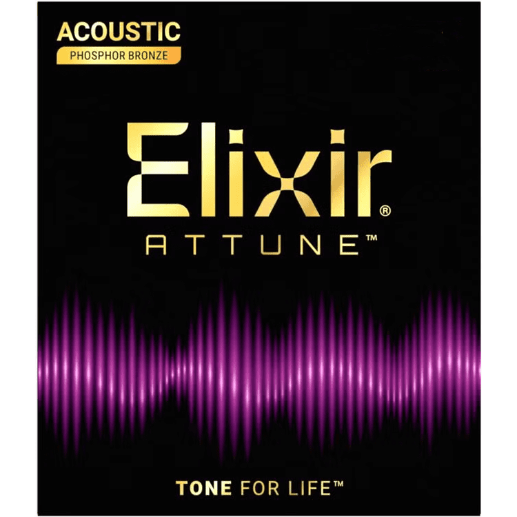 Elixir Attune Custom Light (.11-.52) Phosphor Bronze Acoustic Guitar Strings