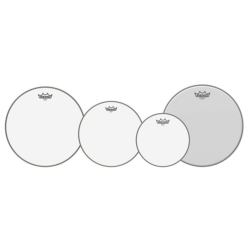 Remo Ambassador Clear ProPack - 10" 12" 14" Toms + 14" Coated Snare