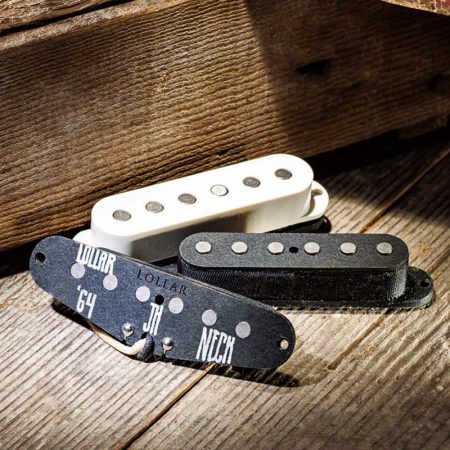 Lollar Pickups Strat Sixty-Four Pickups Set - White - Flat Pole - Image 5