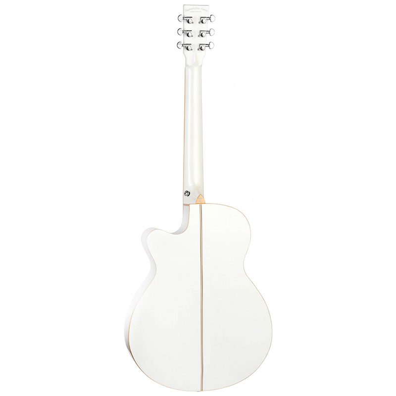 Tanglewood Winterleaf Blonde TW4 CE BLA - Whitsunday White Gloss - Image 2