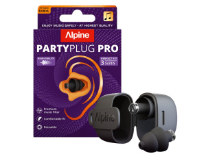 Alpine PartyPlug Pro Hearing Protection - Black