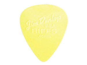 Dunlop Riffs Picks .46mm - Yellow - Set of 6