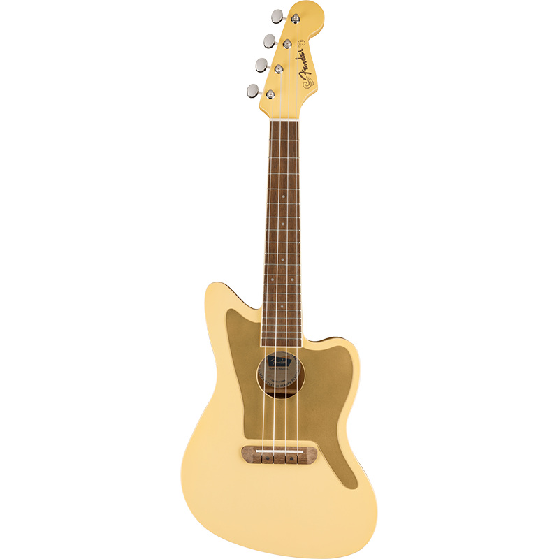 Fender FSR Fullerton Jazzmaster Ukulele - Vintage White - Image 4